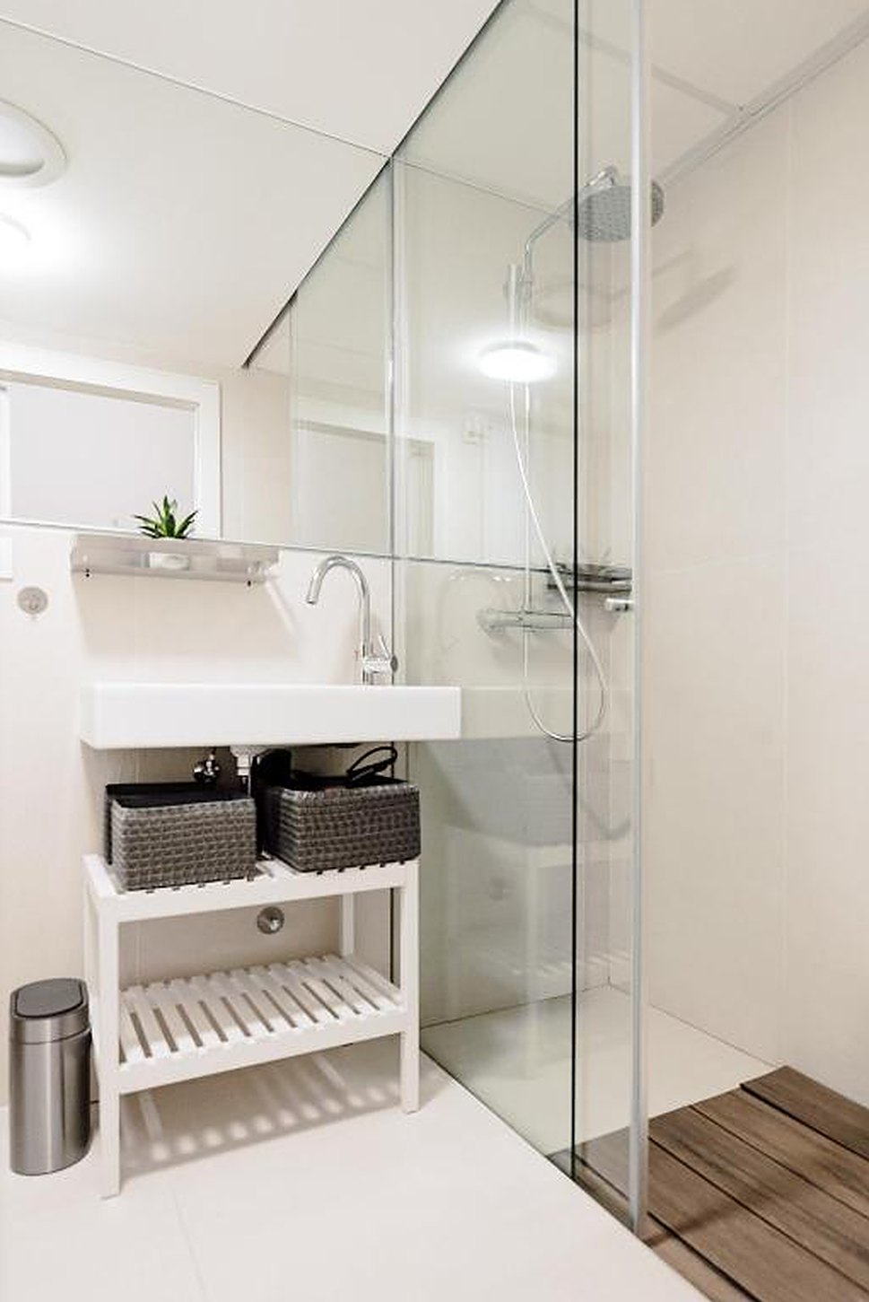 Walk-in-Dusche aus Glas
